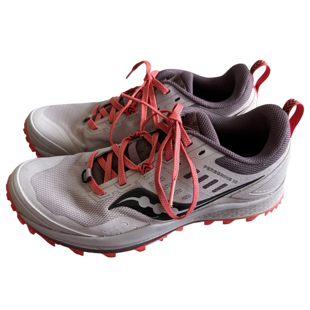Saucony Peregrine 10 Sneakers Women’s Size 8.5 Dusk Grey - Picture 1 of 10